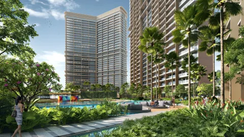 Pool deck, artist's impression