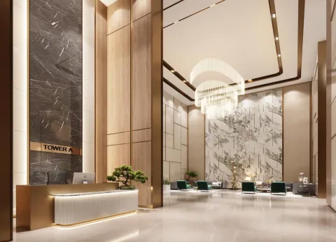 Tower lobby, artist's impression