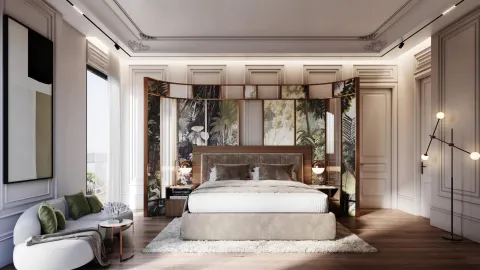 Bedroom, artist's impression
